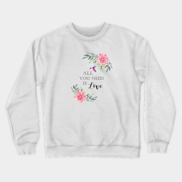 LOVE QUOTE Crewneck Sweatshirt by LatiendadeAryam